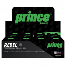 Мячи для сквоша Prince Rebel 12 штук 2 желтые точки
